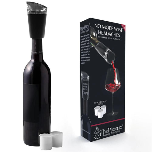The Phoenix Starter Kit - Noir - Reusable Wine Purifier.